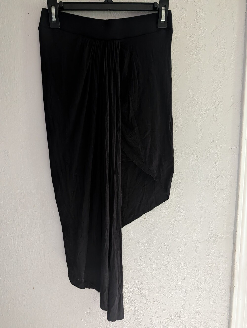 Black Asymmetrical Woman's Skirt